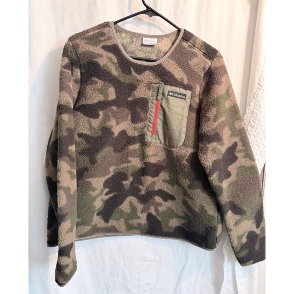 Columbia West Bend Crew Neck Lightweight Yet Thick Fleece- Large